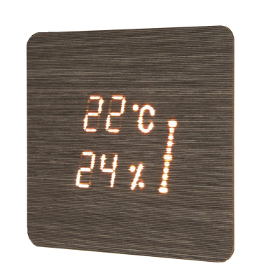 Thermohygrometer with illumination Cariitti Aspectu SQ Birch