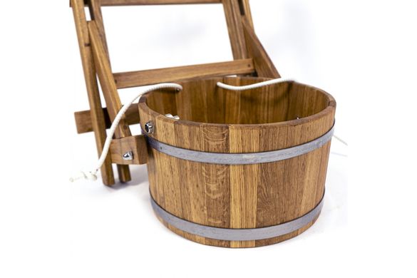 Watering bucket for sauna 35 L oak