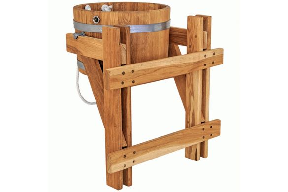 Watering bucket for sauna 35 L oak