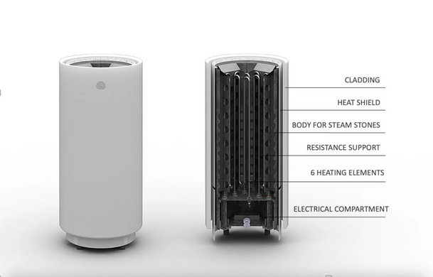 Electric sauna heater Tulikivi Kaarna 4,5 kW Nobile