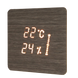 Thermohygrometer with illumination Cariitti Aspectu SQ Birch