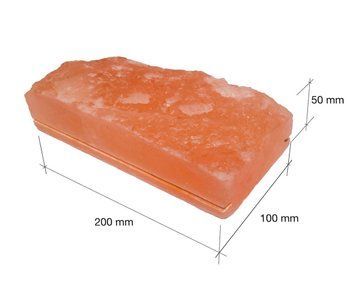 Himal&aacute;jsk&aacute; sůl cihla př&iacute;rodn&iacute; 200x100x50 s dr&aacute;žkami