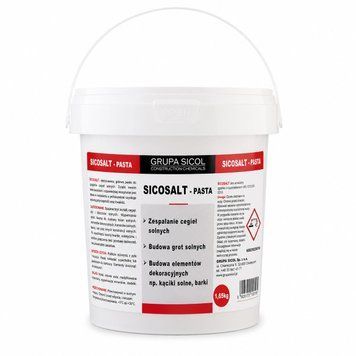 SICOSALT PASTA &ndash; Klej do cegieł solnych i ścian solnych  1.65 kg