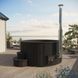Koupac&iacute; sud DeLux 200 BLACK s integrovan&yacute;mi kamny 30 kW Čern&aacute;