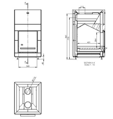 Wood-burning sauna heater Tulikivi HILE TBH