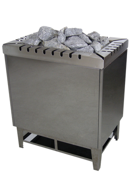 Lang's "SAUNATHERM" Type 64 - 21 kW chr. steel