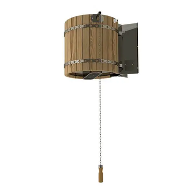 Rainfall bucket GREUS 35L, dark wood