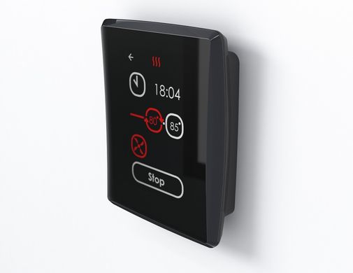 SAUNUM LEIL MOBILE 12kW black control panel