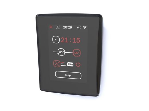 SAUNUM LEIL MOBILE 12kW black control panel