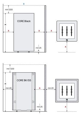 Electric sauna heater HUUM Core black 10.5 kW