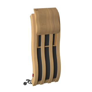 Wave-Shaped Backrest SAWO with IR-Panel Cedar