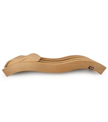 Wave-Shaped Backrest SAWO with IR-Panel Cedar