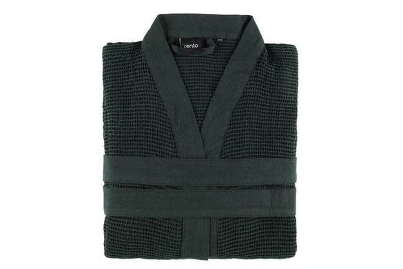 Szlafrok saunowy Rento Kenno S/M, czarny/ciemnozielony