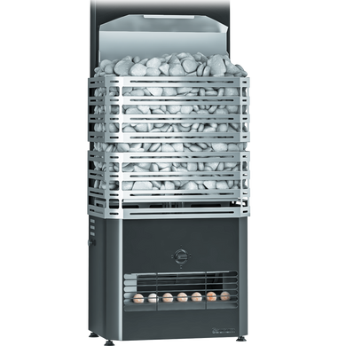 SAUNUM Primary 6 kW with climate control for sauna anthracite mesh