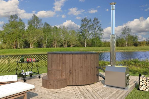 Koupac&iacute; sud DeLux 200 s extern&iacute;mi kamny 30 kW B&iacute;l&yacute;