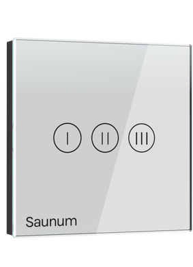 Climate control for sauna SAUNUM Base S anthracite + remote control white