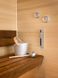 Helo Brilliant Sauna Set (Thermometer, Hourglass, Bucket & Ladle), Silver