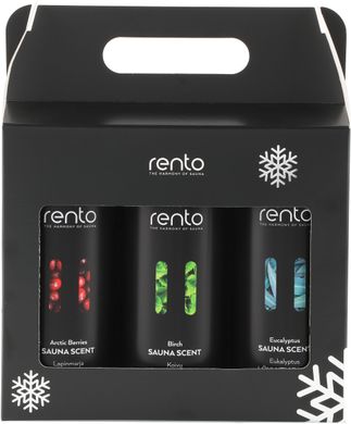 Rento Natural sauna scent gift box 3 x 400 ml