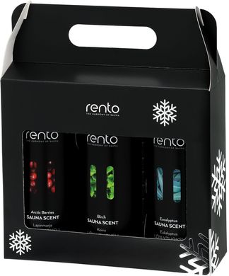 Rento Natural sauna scent gift box 3 x 400 ml