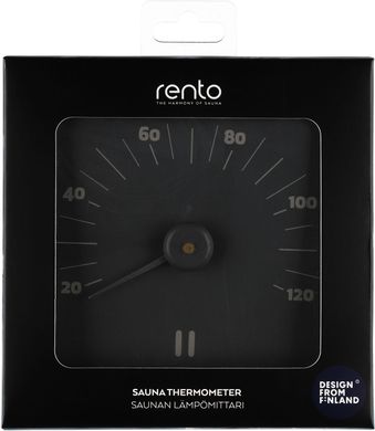 Rento Aluminium sauna thermometer grey