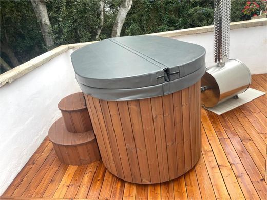 Koupac&iacute; sud Ofuro s extern&iacute;mi kamny 30 kW B&iacute;l&yacute;