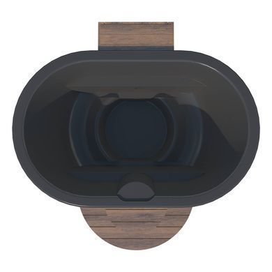 Koupac&iacute; sud Ofuro s integrovan&yacute;mi plynov&yacute;mi kamny 32 kW B&iacute;l&yacute;