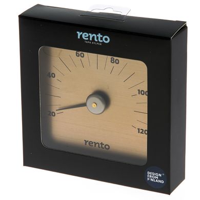 Rento Aluminium sauna thermometer champagne