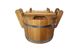 Wooden bucket with lid, 35 L Oak