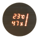 Thermohygrometer with illumination Cariitti Aspectu round Birch