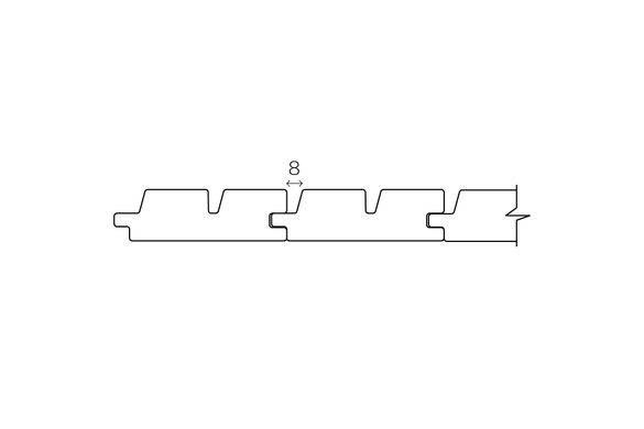 Palubka ROMBTO Thermo-olše 27x90 2.10m