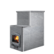 Wood-burning sauna heater Tulikivi Grinion with remote firebox CLASSIC