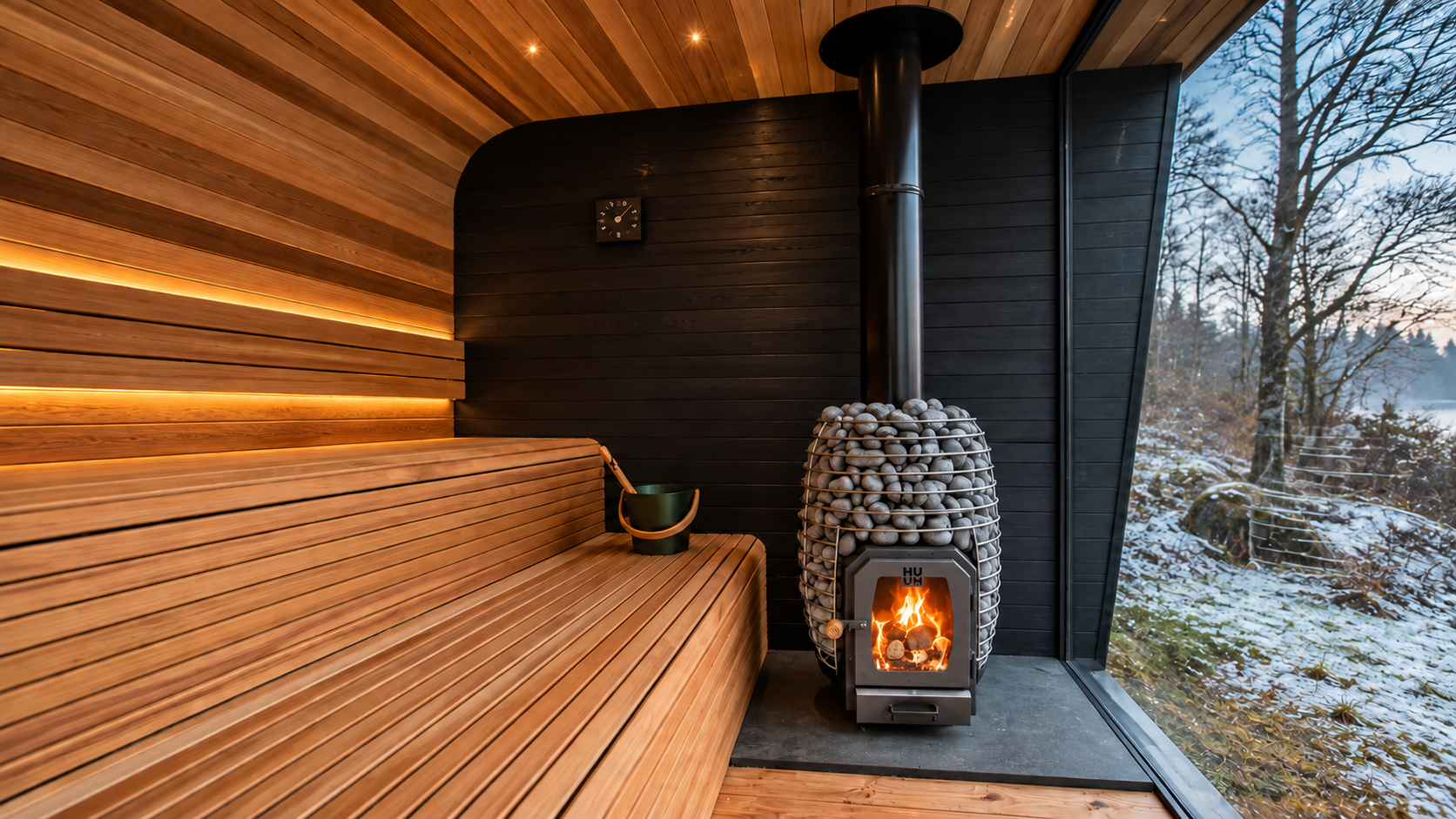 wood-burning stove